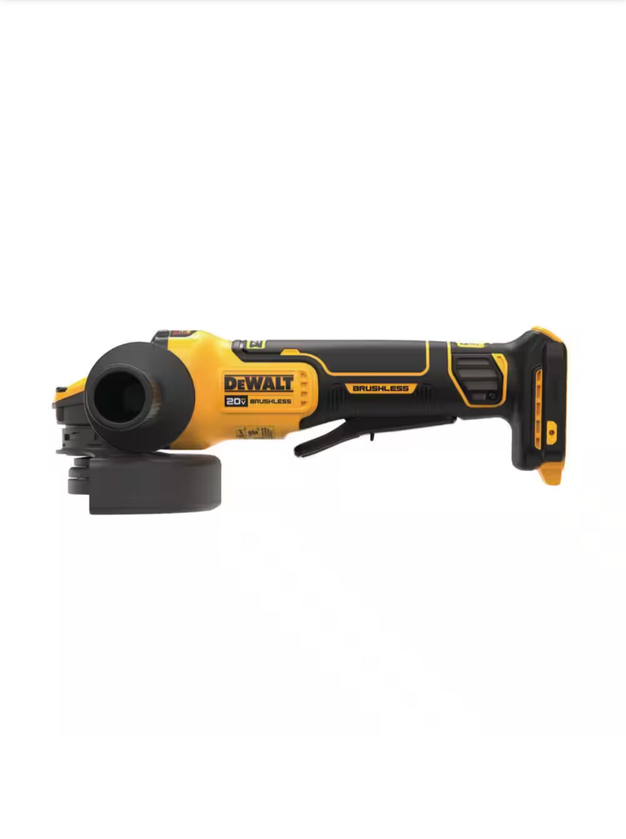 DEWALT
20V MAX Cordless Brushless 4.5 - 5 in. Paddle Switch Angle Grinder with FLEXVOLT ADVANTAGE (Tool Only)