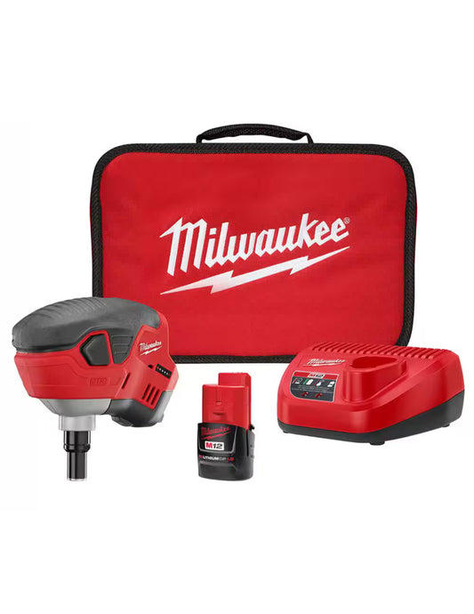 Milwaukee
M12 12-Volt Lithium-Ion Cordless Palm Nailer Kit with One 1.5Ah Battery, Charger and Tool Bag